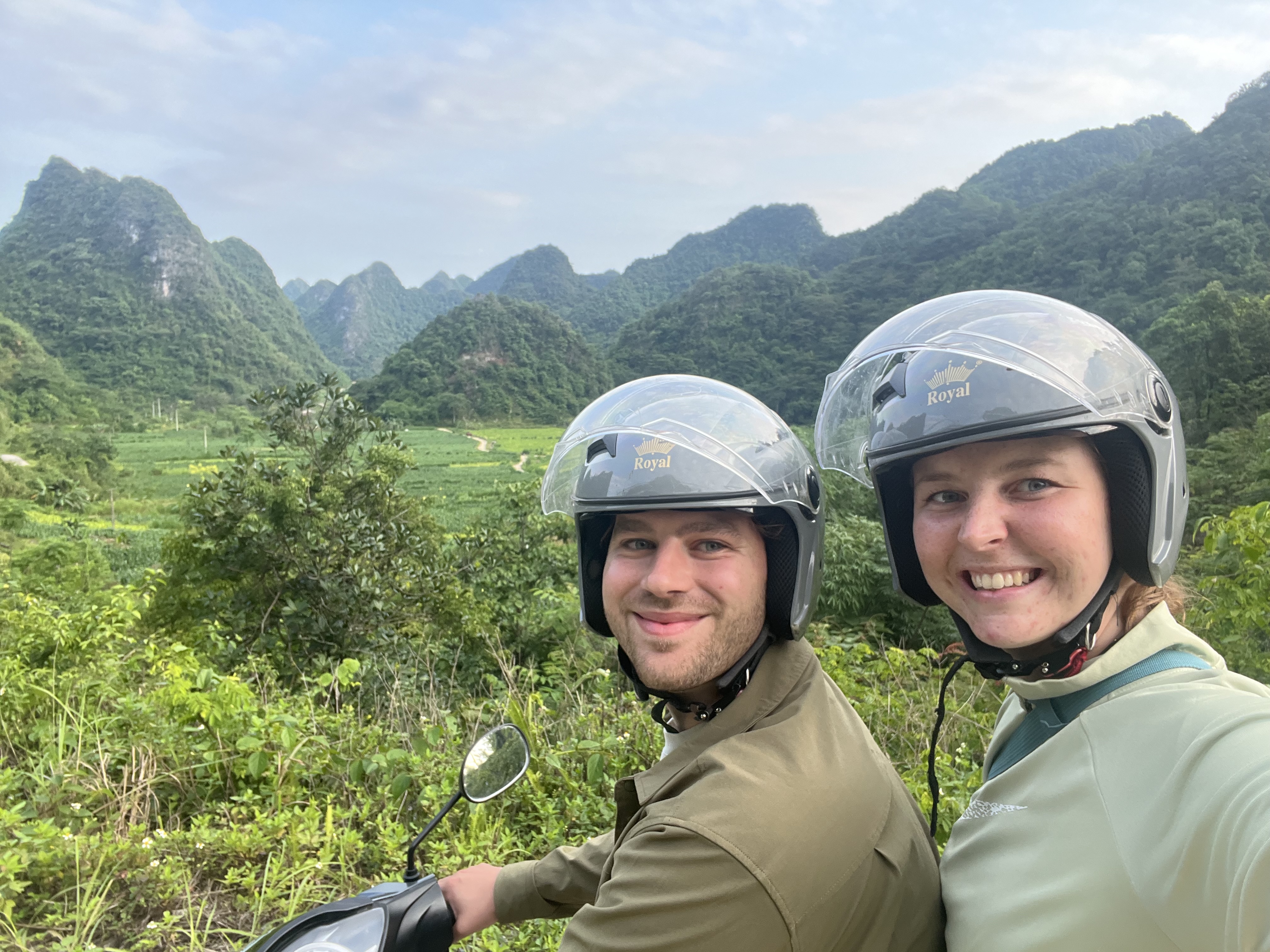 Founders Liv and Toby of seashell.boutique exploring Northern Vietnam mountains to source sustainable materials for eco-friendly jewellery.